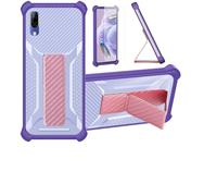 Funda para Spc Gen Lite Funda Carcasa Case Cover [con Protector de Pantalla de Cristal Templado] Híbrida [Soporte Plegable Magnético] [Esmerilado antihuellas] Púrpura