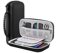 Funda Para Switch 2 2025, Estuche De Transporte Con 20 Cartuchos De Juego, Protección Total, Anticaídas Y Liegro, Switch 2 Case, Funda Protectora Rígida De Viaje Para Consola Y Accesorios, Negro