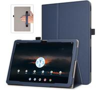 Funda para T-Mobile Revvl Tab5G (lanzada en 2023), cubierta de PU de primera calidad con función de encendido y apagado automático, correa de mano