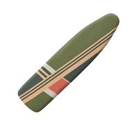 Funda para Tabla De Planchar 120X40 Patrón Verde Funda Acolchada Suave con Borde Elástico Universal, Resistente Al Calor E Impermeable, Anti-Quemaduras