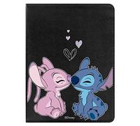 Funda para Tablet Apple iPad Pro 9.7 Oficial de Clásicos Disney Lilo & Stitch Beso. [Funda Tablet]. [Protección contra Caídas] Giratoria 360 Grados [FUNCIÓN Soporte].