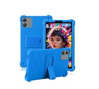 Funda para tablet Blackview Link2/Blackview Link 2 de 8 pulgadas, cubierta de silicona suave daunke con soporte plegable, fácil a prueba de golpes, antiarañazos, protección integral, azul