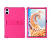Funda para tablet Blackview MEGA 3 de 12.1 pulgadas, de silicona suave, a prueba de golpes, con soporte ajustable de policarbonato (rosa)