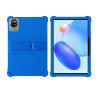 Funda para tablet Blackview Tab 20 WiFi de 10.1 pulgadas, apta para niños, a prueba de golpes, de silicona, suave, a prueba de golpes, con soporte ajustable de policarbonato (azul oscuro)