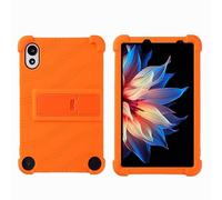 Funda para tablet Blackview Zeno 1/TechLife Pad Lite de 8 pulgadas con soporte de PC, silicona suave, lavable, esquinas gruesas a prueba de golpes, color naranja