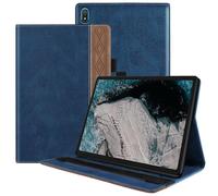 Funda para tablet compatible con Nokia T20 10.4 2021, funda con soporte de piel sintética de primera calidad, color azul.