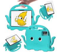 Funda para tablet compatible con Samsung Galaxy Tab A 8.0 2019, modelo SM-T290/T295, funda ligera a prueba de golpes, funda antideslizante para tabletas con correa para hombro para niños (Ye?il)