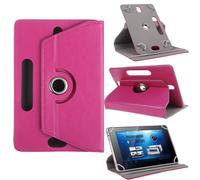 Funda para tablet de 7 pulgadas: funda tipo folio universal de piel sintética de primera calidad, soporte protector con múltiples ángulos de