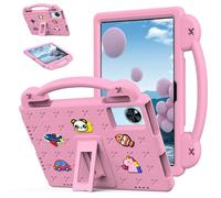 Funda para tablet DOOGEE U11/DOOGEE U11 Pro de 11 pulgadas 2025, apta para niños, asa con soporte, bonitos dibujos animados, funda ligera de espuma EVA a prueba de golpes, rosa