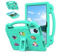 Funda para tablet DOOGEE U11/DOOGEE U11 Pro de 11 pulgadas 2025, apta para niños, asa con soporte, dibujos animados lindos de bricolaje, funda ligera de espuma EVA a prueba de golpes, verde