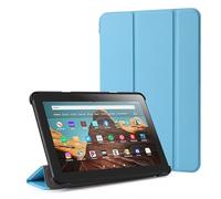 Funda para Tablet Fire HD 8 para Amazon, Plegable Fire HD 8 Plus (Compatible con la versión 12/10th Gen, 2022/2020 Lanzamiento), Fundas Ultra Ligeras Slim Shell Stand Cover Auto Wake/Sleep (Azul