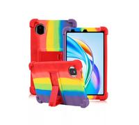 Funda para tablet Honor Pad X7 de 8,7 pulgadas, cubierta de silicona suave daunke con soporte plegable, fácil a prueba de golpes, antiarañazos, protección integral, arco iris