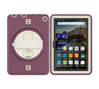 Funda para Tablet Kindle Fire HD 8/8 Plus con Correa de Transporte giratoria 360°