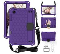 Funda para tablet Lenovo K10 de 10.3 pulgadas TB-X6C6F/TB-X6C6L/TB-X6C6X para niños, ligera EVA + PC a prueba de golpes, con correa para el hombro, funda protectora resistente para tableta. Morado