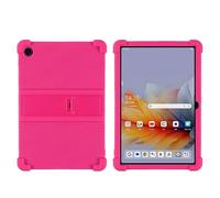 Funda para tablet Lenovo Tab K10C/E10C TB-X6E6F de 10.1 pulgadas con soporte de PC, silicona suave, lavable, esquinas gruesas a prueba de golpes, rosa