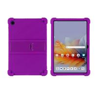 Funda para tablet Lenovo Tab K10C/E10C TB-X6E6F de 10.1 pulgadas con soporte de PC, silicona suave, lavable, esquinas gruesas a prueba de golpes, color morado