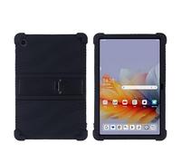Funda para tablet Lenovo Tab K10C/E10C TB-X6E6F de 10.1 pulgadas con soporte de PC, silicona suave, lavable, esquinas gruesas a prueba de golpes, color negro