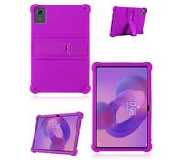 Funda para tablet Lenovo Tab M11 de 11 pulgadas, funda de silicona suave con soporte antideslizante, a prueba de golpes y caídas, color morado