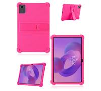 Funda para tablet Lenovo Tab M11 de 11 pulgadas, funda de silicona suave con soporte antideslizante, resistente a golpes y caídas, color rosa