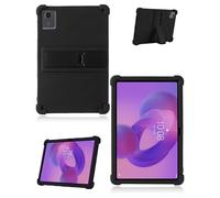 Funda para tablet Lenovo Tab M11 de 11 pulgadas, funda de silicona suave con soporte antideslizante, resistente a golpes y caídas, color negro