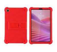 Funda para tablet Lenovo Tab One de 8.7 pulgadas (TB305FU) con soporte de PC, silicona suave, lavable, esquinas gruesas a prueba de golpes, color rojo