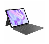 Funda para tablet logitech ipad pro negro gris grafito azerty qwerty qwerty us