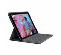 Logitech Slim Folio para iPad (7.ª generación), Disposición AZERTY Francés - Gris