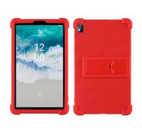 Funda para tablet Nokia T10 de 8 pulgadas 2022, apta para niños, funda de silicona suave ajustable con soporte para Nokia T10 de 8 pulgadas 2022 (rojo)