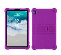Funda para tablet Nokia T10 de 8 pulgadas 2022, apta para niños, funda de silicona suave ajustable con soporte para Nokia T10 de 8 pulgadas 2022 (morado)