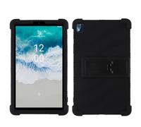 Funda para tablet Nokia T10 de 8 pulgadas 2022, apta para niños, funda de silicona suave ajustable con soporte para Nokia T10 de 8 pulgadas 2022 (negro)