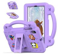 Funda para tablet Onn. de 7 pulgadas Gen 4 (modelo 2024, modelo 100135924), apta para niños, asa con soporte, dibujos animados de bricolaje, funda ligera de espuma EVA a prueba de golpes, color morado