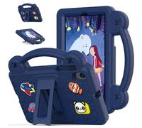 Funda para tablet Onn. de 7 pulgadas Gen 4 (modelo 2024, modelo 100135924), apta para niños, asa con soporte, dibujos animados de bricolaje, funda ligera de espuma EVA a prueba de golpes, azul marino