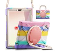 Funda para tablet PC, funda compatible con Lenovo Tab M9 funda TB-310FU de 9 pulgadas 2023, resistente a los golpes, cubierta resistente con soporte giratorio de 360°, mano/correa de hombro, funda