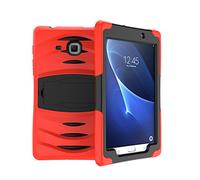 Funda para tablet Samsung Galaxy Tab A 7, Hybrid Armor Cover Tough Protective Skin Hard Kickstand Tablet, Samsung Galaxy Tab A 7,0 pulgadas SM-T280/T285 Tablet (Rojo)