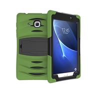 Funda para tablet Samsung Galaxy Tab A 7, Hybrid Armor Cover Tough Protective Skin Hard Kickstand Tablet, Samsung Galaxy Tab A 7,0 pulgadas SM-T280/T285 Tablet (Verde oscuro)