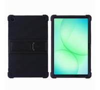 Funda para tablet Samsung Galaxy Tab A11+/A11 Plus SM-X236B de 11 pulgadas - Funda protectora de silicona suave a prueba de golpes con soporte ajustable de PC (negro)