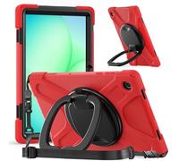 Funda para tablet Samsung Galaxy Tab A11+/A11 Plus SM-X236B de 11 pulgadas, policarbonato duro duradero a prueba de golpes, soporte giratorio de 360 grados y correa para el hombro, funda de protección
