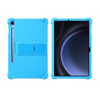 Funda para tablet Samsung Galaxy Tab S10 Lite de 10.9 pulgadas SM-X400/X406B - Funda protectora de silicona suave a prueba de golpes con soporte ajustable de policarbonato (azul cielo)