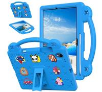 Funda para tablet Samsung Galaxy Tab S11 de 11 pulgadas 2025 SM-X730/X736B, apta para niños, asa con soporte, dibujos animados de bricolaje, funda ligera de espuma EVA a prueba de golpes, color azul