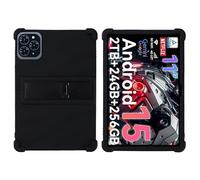 Funda para tablet TABWEE T50/T90/W90 de 11 pulgadas 2025 con soporte de PC, silicona suave, lavable, esquina gruesa a prueba de golpes, color negro