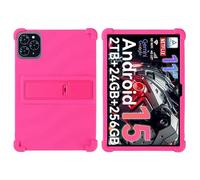 Funda para tablet TABWEE T50/T90/W90 de 11 pulgadas 2025 con soporte de PC, silicona suave, lavable, esquina gruesa a prueba de golpes, rosa