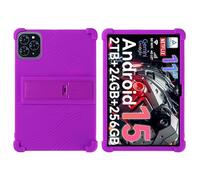 Funda para tablet TABWEE T50/T90/W90 de 11 pulgadas 2025 con soporte de PC, silicona suave, lavable, esquinas gruesas a prueba de golpes, morado