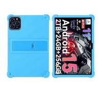 Funda para tablet TABWEE T50/T90/W90 de 11 pulgadas 2025 con soporte de PC, silicona suave, lavable, esquinas gruesas a prueba de golpes, azul cielo