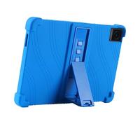 Funda para tablet TCL TAB 10L Gen 2 8492A, TCL TAB 10L Gen 3 8193A, TCL TAB 10L LTE Gen 3 8194A de 10.1 pulgadas con soporte de PC, silicona suave, lavable, funda gruesa a prueba de golpes, azul