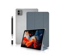Funda para tablet Teclast ArtPad Pro de 12,7 pulgadas, diseño de fragmentos de estrellas daunke Trifold-Stand, TPU + material PU, impermeable, resistente a los arañazos, delgada, duradera, gris