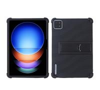 Funda para tablet Xiaomi Pad 6S Pro de 12.4 pulgadas 2024 con soporte de PC, silicona suave, lavable, esquina gruesa a prueba de golpes, color negro