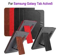 Funda para tableta de 8 pulgadas para Samsung Galaxy Tab Active5 2024 SM-X300 SM-X306, con pulsera con soporte, funda protectora de cuero TPU + PU para tableta Brown 8 inch