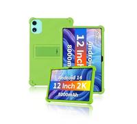 Funda para tableta Odea A12 de 12 pulgadas 2025, funda de silicona suave agradable para la piel para Odea A12 con soporte ajustable (verde)
