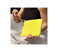 Xoopar - Funda para Tablet Portátil de Piel Reciclada 270 x 180 x 25 mm (10/11 Pulgadas), Ideal para Proteger y Transportar su Ordenador o Tableta de Forma Segura - INE Tablet Amarillo