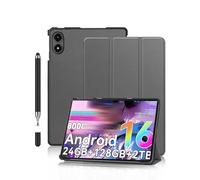 Funda para Tabwee T50 2026 11 pulgadas Android 16 Tablet,daunke Trifold Stand,con lápiz capacitivo, impermeable, resistente a los arañazos, delgada, duradera, gris